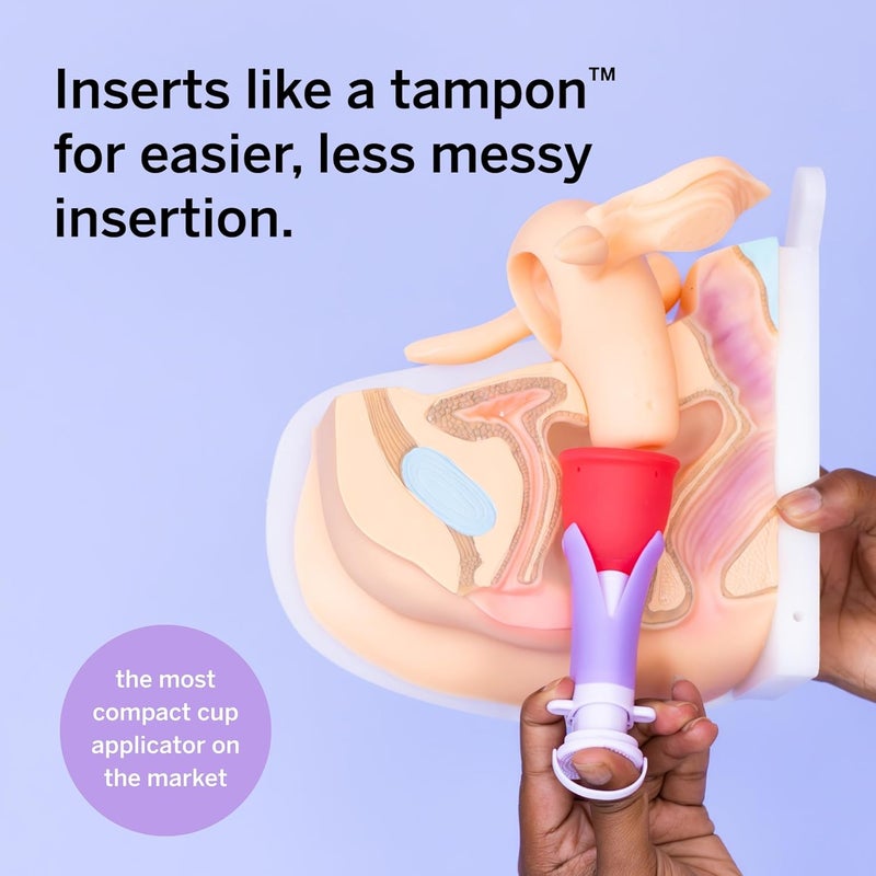 Pixie Cup Pixie Menstrual Cup Collection - Inserts Like a Tampon™ - 2 Reusable Period Cups with Applicator, Sterilizer, Feminine Wash & Totes - All-in-One Easy Period Solution for Feminine Care - Image 4